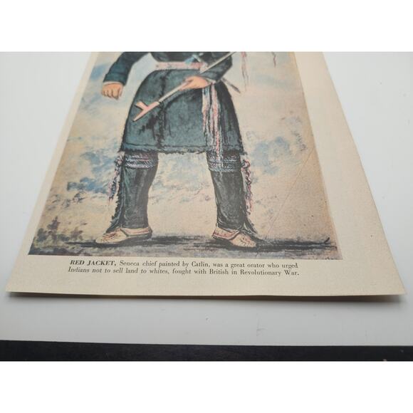 Print Red Jacket by George Catlin Seneca Chief Native American Wall Art 11x7 - Picture 5 of 8